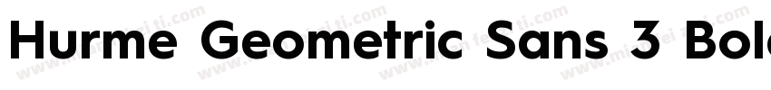 Hurme Geometric Sans 3 Bold字体转换